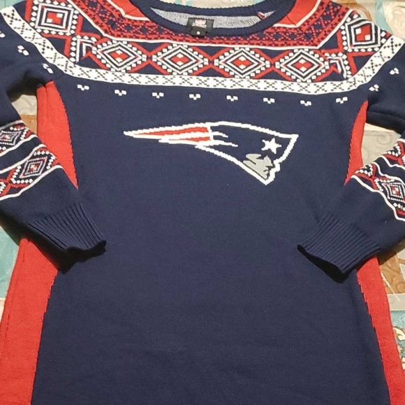patriots sweater dress